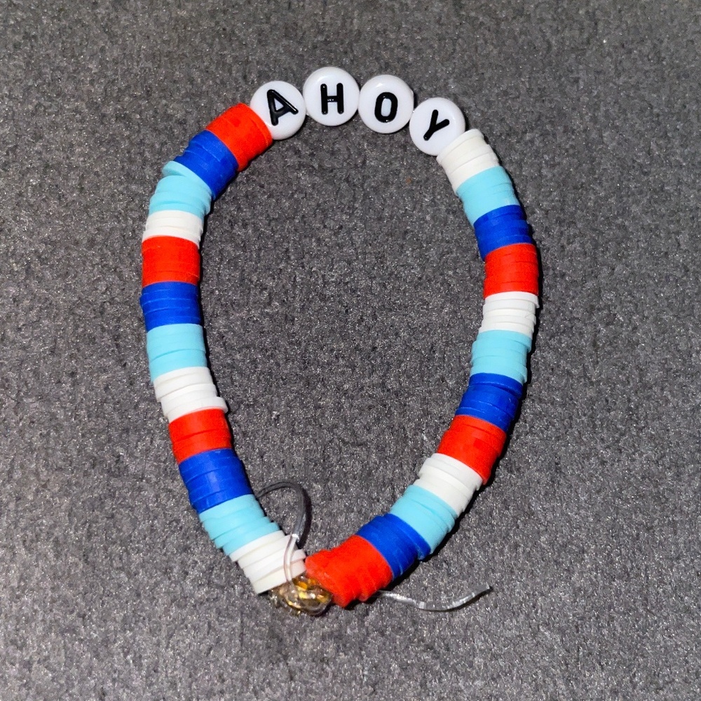 Clay bead bracelet